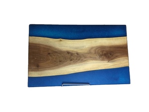 Planche à découper moderne en bois et résine de cuisine hautement polie Matériau écologique Planche à fromage multifonctionnelle de dernière Offre Spéciale - Product Image 4