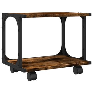 Support d'imprimante en bois d'ingénierie à deux niveaux en chêne fumé 16,1''x11''x13,2'' pour ordinateur portable - Product Image 2