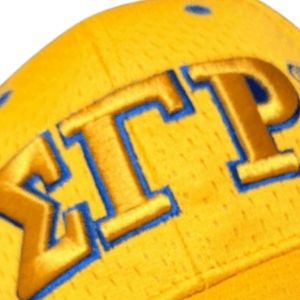 หมวกเบสบอลสีทอง SGRHO แบบกำหนดเอง หมวกปักลาย Sigma Gamma Rho สำหรับสตรี ชมรมพี่น้องชาวกรีก หมวกกีฬาแบบปรับได้ หมวกสวมศีรษะลำลอง - Product Image 2