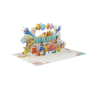 Tarjetas de Felicitación de Cumpleaños Pop-Up 3D Personalizadas, Hechas a Mano, de Papel de Lujo, Regalo Creativo, Proveedor Mayorista OEM ODM - Product Image 1