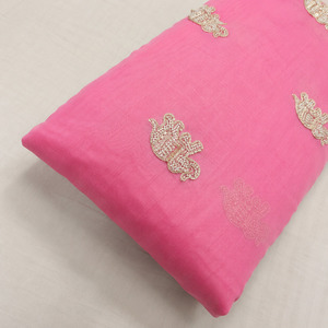 Tissu perlé en soie et mousseline, tissu brodé, dentelle à sequins, organza pour robe de mariée, abaya, caftan, fournisseur de mode, exportateur en gros - Product Image 6