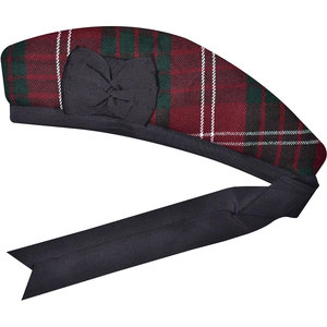 Gorra Escocesa Glengarry con Trenzas Decorativas y Lazos para Uniformes de Desfile - Product Image 5