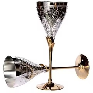Gobelet à vin en acier inoxydable de qualité restaurant, réutilisable, pour hôtel, bar, mariage, maison - Product Image 4