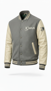 Chaqueta Varsity Unisex con Capucha Estilo Americano Original para Invierno, con Parches Bordados, Tela de Forro Polar Ecológica, Logotipo Frontal - Product Image 6