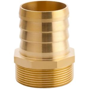 Conector de latón para manguera, adaptador macho de metal para unir mangueras de aire - Product Image 1