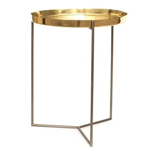 Tabouret en bois minimaliste nordique en forme de donut, sculpté à la main en noyer, table d'appoint sur piétement - Product Image 3