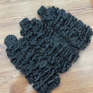 Meilleure extension de cheveux bouclés birmanes à la vapeur, couleur noire naturelle, extension de cheveux humains vietnamiens, plusieurs longueurs, prête à être expédiée - Product Image 1