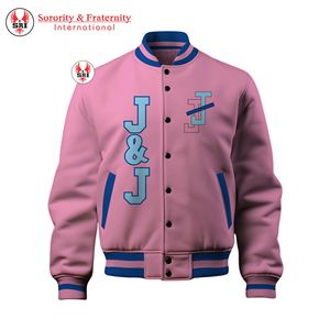 Chaquetas Universitarias Bordadas de Alta Calidad de la Hermandad Jack and Jill, Chaqueta de Béisbol Personalizada para Hombre, Chaqueta Universitaria para Mujer - Product Image 2