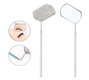 Handheld Eyelash <b>Mirror</b> Lash Extension Beauty Tool Compact Precision <b>Mirror</b> For Professional Lash Artists And Salons - Product Image 2