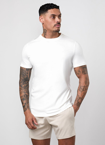 Factory High Quality Men's T-Shirts Top 100% Cotton Plain Casual Round Neck Short Sleeve Breathable Jersey <b>Tshirts</b> - Product Image 4