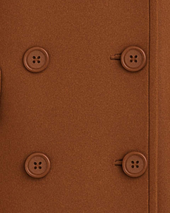 Manteau long d'hiver pour homme en mélange de laine, double boutonnage, col roulé, poches à rabat, fourrure de renard véritable, chaud, formel et décontracté - Product Image 6