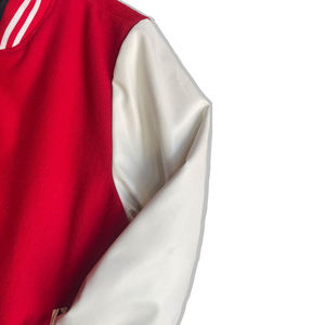 Manufacturer Custom High Quality Unisex Basketball Letterman Jacket 100% Cotton Embroidery Leather Sleeve Winter Jacket for Men - Product Image 6