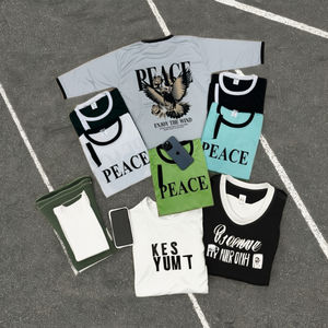 Camiseta deportiva de alta calidad para hombre, camisetas para correr, entrenamiento liso, gimnasio, entrenamiento, logotipo personalizado, Camiseta de algodón 100% - Product Image 3