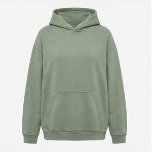 Sweat à capuche léger pour femme, 100% Original Acid Wash, à manches longues, motif uni, pour la saison hivernale - Product Image 1