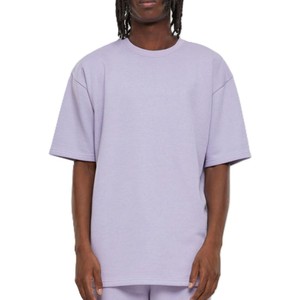 2026 Summer Wholesale Custom Design Men's shirts 100% Cotton Casual Oversized O Neck Drop Shoulder Unisex <b>T</b>-shirts - Product Image 1