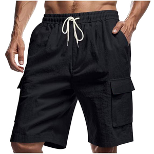 Shorts pour hommes tendance et à la mode, vente en gros, design personnalisé, shorts décontractés en coton 100% pour hommes, shorts en tricot à cordon de serrage, été - Product Image 4
