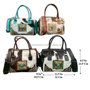 Mini sac de sport en cuir usiné à la main vintage personnalisé en gros Sacs de voyage de week-end à bas quantité minimale de commande Fermeture à glissière en cuir de vachette véritable - Product Image 2