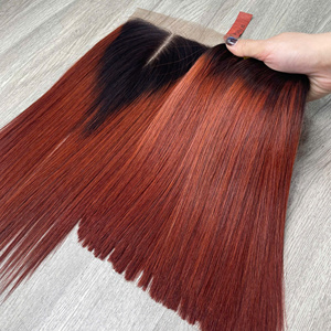 High Quality 100% Virgin Vietnamese for Ombre <b>Chestnut</b> Bone Straight Super Double Drawn Human Hair Extensions Factory Priced - Product Image 3
