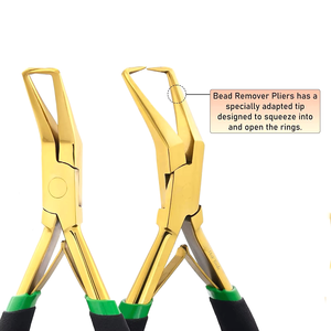 Professional Plier for Hair <b>Extension</b> Removal Micro <b>Bead</b> Remove Micro Ring Link/<b>Bead</b> Opener Clamp Removal Plier Grip Tool - Product Image 4