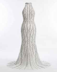 ชุดราตรียาวประดับลูกปัดทำมือคุณภาพดีที่สุด แฟชั่นหรูหราสำหรับผู้หญิง มีจำหน่ายในปริมาณมาก - Product Image 2