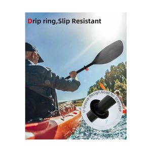 Pagaia per Kayak Regolabile 230-240 cm con Asta in Fibra di Vetro e Pala in PP, Remi Galleggianti per Kayak 90.5-94.5 Pollici - Product Image 4