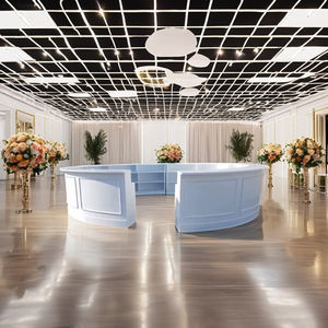 Comptoir de bar ovale en bois avec rangement, pliable, hauteur réglable, table de bar, porte-bouteilles, écologique, durable, multifonctionnel - Product Image 1