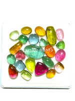 Cabujones de Turmalina Multicolor Natural - Calidad AAA, Varios Colores, Certificados por Terceros, Tamaños Personalizables, para Joyería