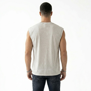 Camiseta sin mangas extragrande personalizada, 100% algodón jersey, tela suave, estilo vintage, con estampado gráfico, para unisex. - Product Image 6