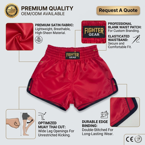 Pantalones Cortos de Muay Thai, Pantalones Cortos de Kick Boxing, Shorts de Muay Thai - Product Image 2