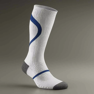 Men's <b>Black</b> Athletic <b>Socks</b> With Green Accents Knitted Anti-Slip <b>Sports</b> <b>Socks</b> Summer Standard Thickness - Product Image 6