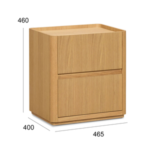 Table de <span class=keywords><strong>chevet</strong></span> moderne en bois massif avec deux tiroirs, table de <span class=keywords><strong>chevet</strong></span> minimaliste pour chambre à coucher, hôtel ou décoration intérieure - Product Image 4
