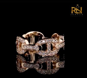 Bague en diamant de laboratoire taille brillant, sertie quatre griffes, or massif 9K 14K 18K, couleur DEF, bijoux de luxe personnalisés unisexe - Product Image 3