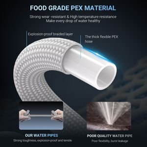 Rubinetto Commerciale Monocomando ad Arco Alto con Dispenser Sapone, Rubinetto da Cucina Estraibile in Acciaio Inox SUS304 per Lavello - Product Image 5