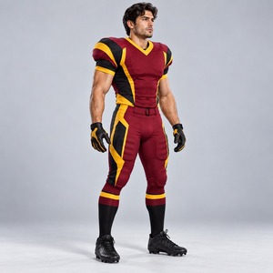 Ensemble d'uniformes de football américain de haute qualité pour les jeunes, technologie d'impression 3D, meilleurs prix de gros pour les adultes, service OEM ODM - Product Image 2