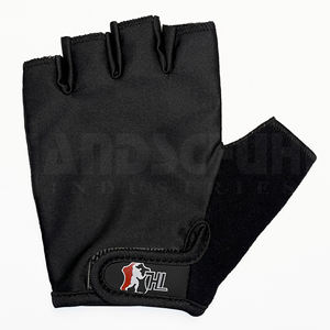 Gants de musculation professionnels noirs solides avec rembourrage amélioré de la paume |   Poignée antidérapante de qualité supérieure pour un équipement de musculation ultime - Product Image 4