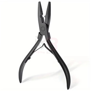 Premium Quality 7" Micro Nano Hair <b>Extension</b> Tool Pliers Long Reusable Stainless Steel Rings/<b>Beads</b> Installation and Removal - Product Image 1