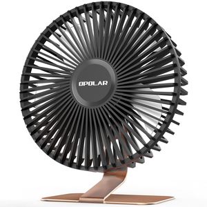 Ventilateur de bureau USB de 6 pouces avec 4 vitesses, silencieux, flux d'air puissant, inclinaison réglable à 90 degrés, mini clip pour utilisation sur le bureau, la table ou le bureau - Product Image 4