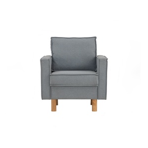 Fauteuil une place de style Mid-Century avec structure en bois massif et rembourrage respirant en mousse pour appartement, villa, maison, hôtel - Product Image 2