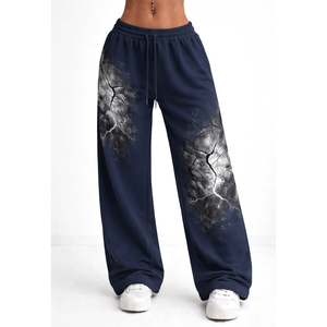 Pantalones deportivos para mujer, tela suave y elástica, corte relajado, ideales para entrenamientos, atuendos casuales y comodidad en el hogar. - Product Image 5