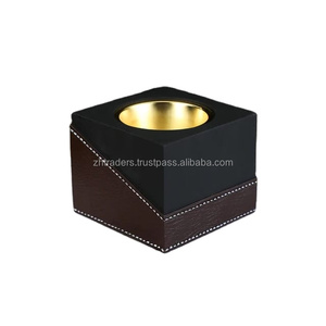 Quemador de carbón de incienso artístico Mabkhara árabe de cuero elegante con tapón de anís de cuero para un ambiente religioso sereno - Product Image 6