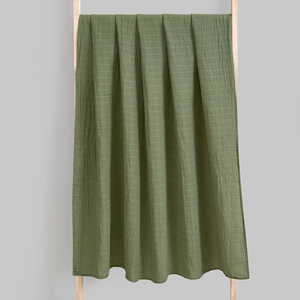 Simple Solid Cotton Wearable <b>Blanket</b> Skin-Friendly Hand Wash Swaddle <b>Blanket</b> - Product Image 4
