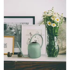 Arrosoir en acier inoxydable écologique fait main de style antique avec une capacité de 1,5 L pour plantes d'intérieur - Design minimaliste moderne - Product Image 2