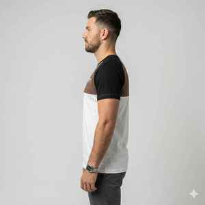 เสื้อยืดผู้ชายแบบกำหนดเองได้ เสื้อยืดสั่งทำพิเศษสำหรับฤดูร้อน เสื้อยืดทรงหลวมไหล่ตก เสื้อยืดเปล่าเนื้อหนา เสื้อยืดโอเวอร์ไซส์สำหรับผู้ชาย - Product Image 4