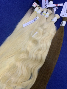 Precio al por mayor Extensiones de cabello a granel Cabello humano vietnamita Double Drown 100 gramos Colores oscuros 18 pulgadas - Product Image 6