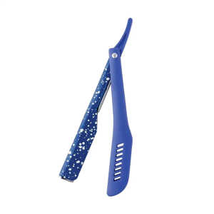 Navaja de Afeitar Plegable de Una Sola Hoja, Cortadora de Barba Manual, Afeitadora Profesional de Acero Inoxidable, Afilada, para Salón - Product Image 4