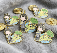 Pin Kerah Enamel Keras Berlapis Emas Bentuk Dinosaurus yang Cantik, Lencana Logam Kustom untuk Perhiasan, Tas, Topi & Hadiah