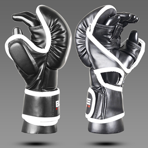 Guantes de Entrenamiento de MMA de Cuero Personalizados BLAZE FIGHT GEAR, Cierre de Gancho y Bucle, Transpirables, Compatibles con Pantalla Táctil, para Uso Adulto - Product Image 2