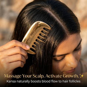 Outil de coiffure professionnel Senoras Kansa Comb |   Masseur naturel anti-âge pour la peau, les cheveux et le cuir chevelu |   OEM et Marque Privée - Product Image 2