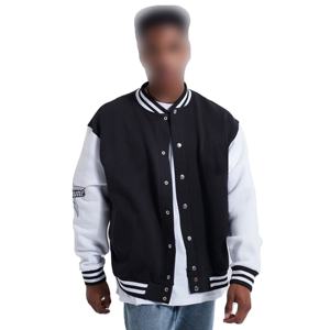 Chaqueta Varsity Personalizable Ligera de Primavera, Tejido de Poliéster/Algodón, Cómoda, de Origen Ético, Ajustable para Hombre - Product Image 1