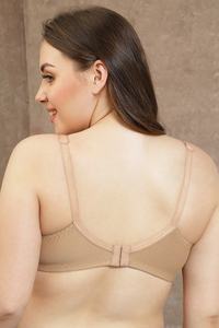 Lencería con tirantes ajustables, cómoda para uso diario, ropa interior de algodón, sujetador de media red sin relleno, sin aros, de poliéster suave para el día a día. - Product Image 2